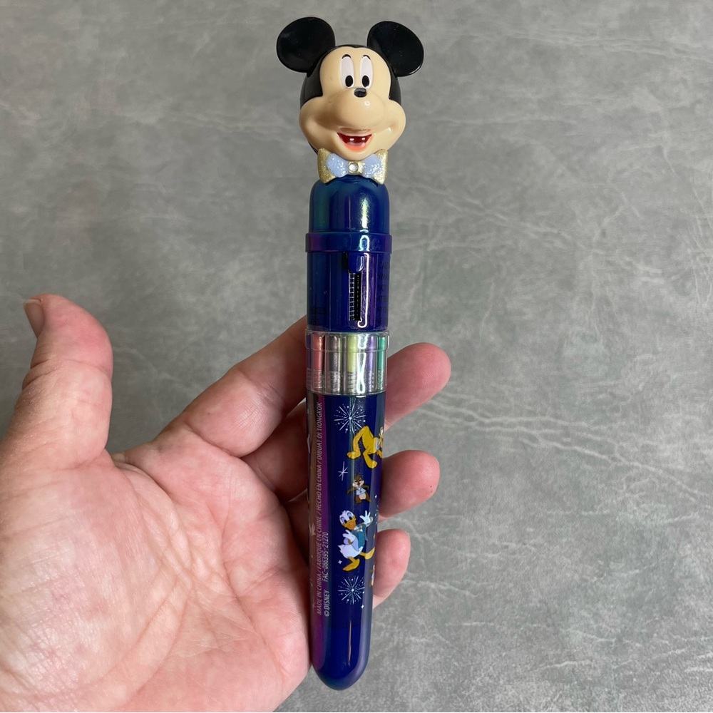 Disney WDW 50th Anniversary Mickey Mouse Blue Multi-Color Pen